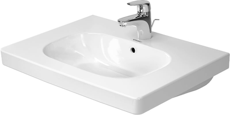 Duravit D-Code mosdótál 65x48.5 cm négyszögletes klasszikus-beépíthető fehér 03426500002