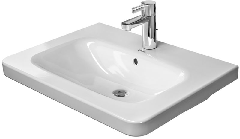 Duravit DuraStyle mosdótál 65x48 cm négyszögletes klasszikus-beépíthető fehér 2320650000