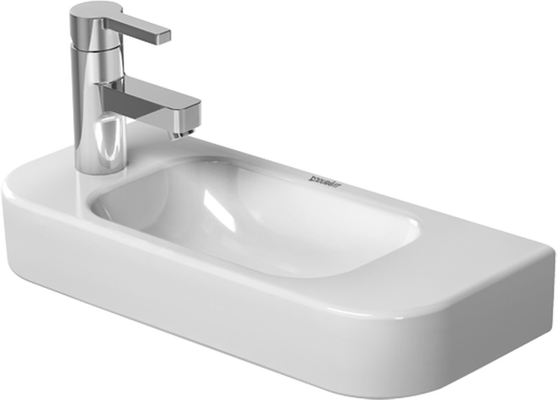 Duravit Happy D.2 mosdótál 50x22 cm félkör alakú klasszikus fehér 0711500009