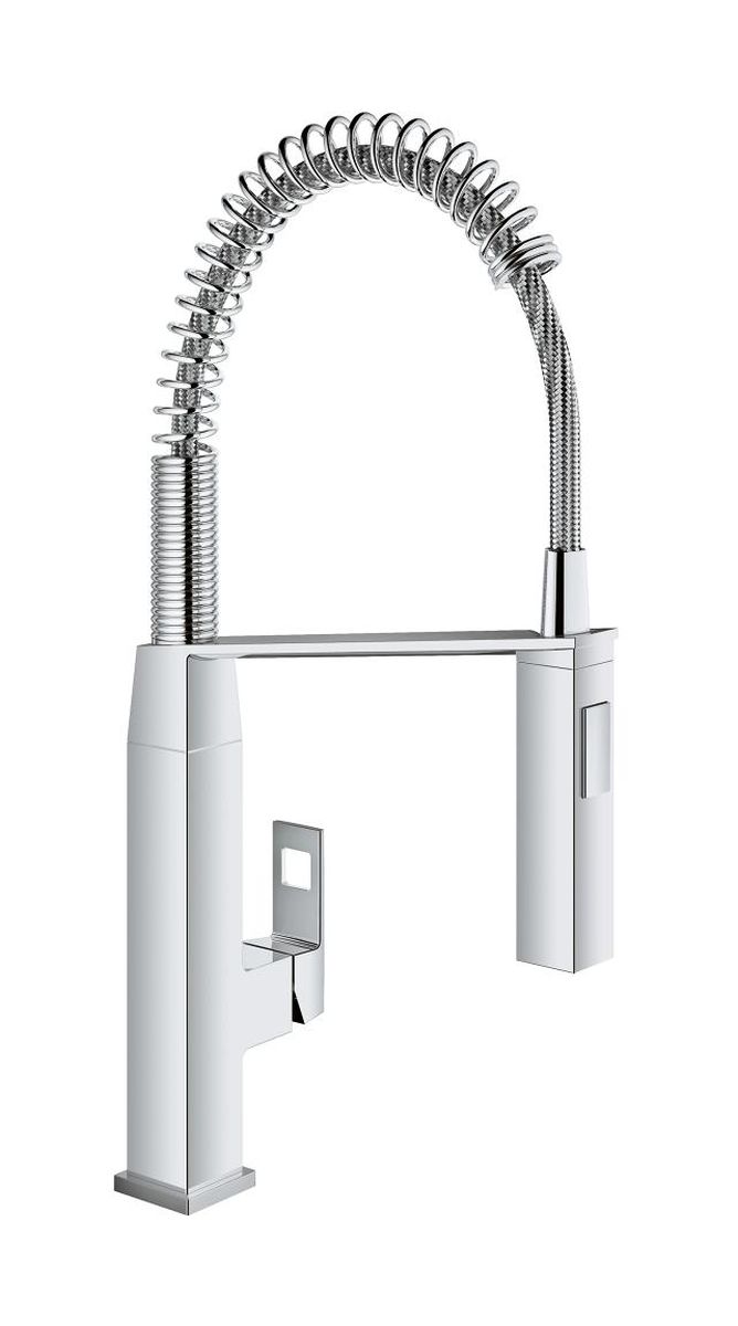 Grohe Eurocube konyhai csaptelep álló StarLight Chrome 31395000