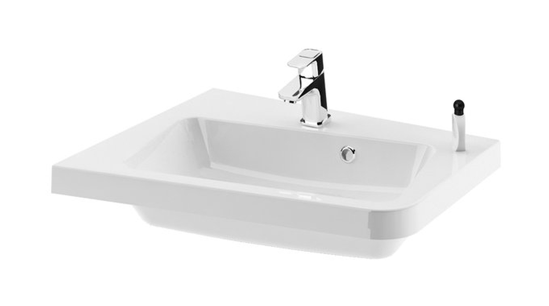 Ravak 10° mosdótál 65x53 cm sarok beépíthető fehér XJIL1165000