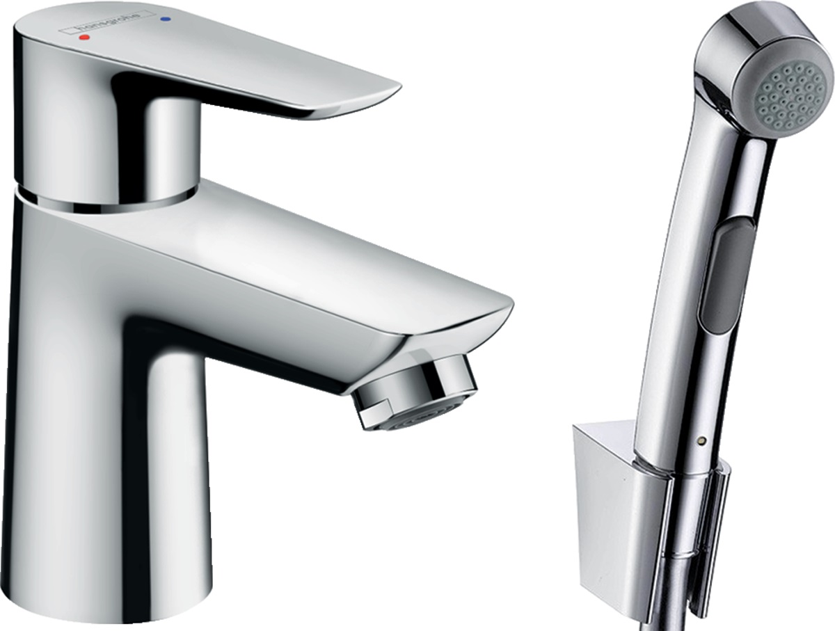 Hansgrohe Talis E mosdócsap bidés zuhanyfejjel álló króm 71729000