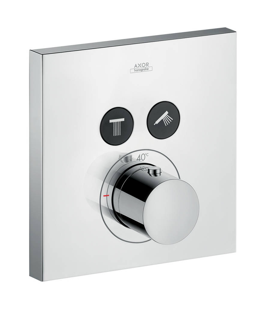 Axor ShowerSelect kád és zuhany csaptelep süllyesztett z termosztáttal króm 36715000