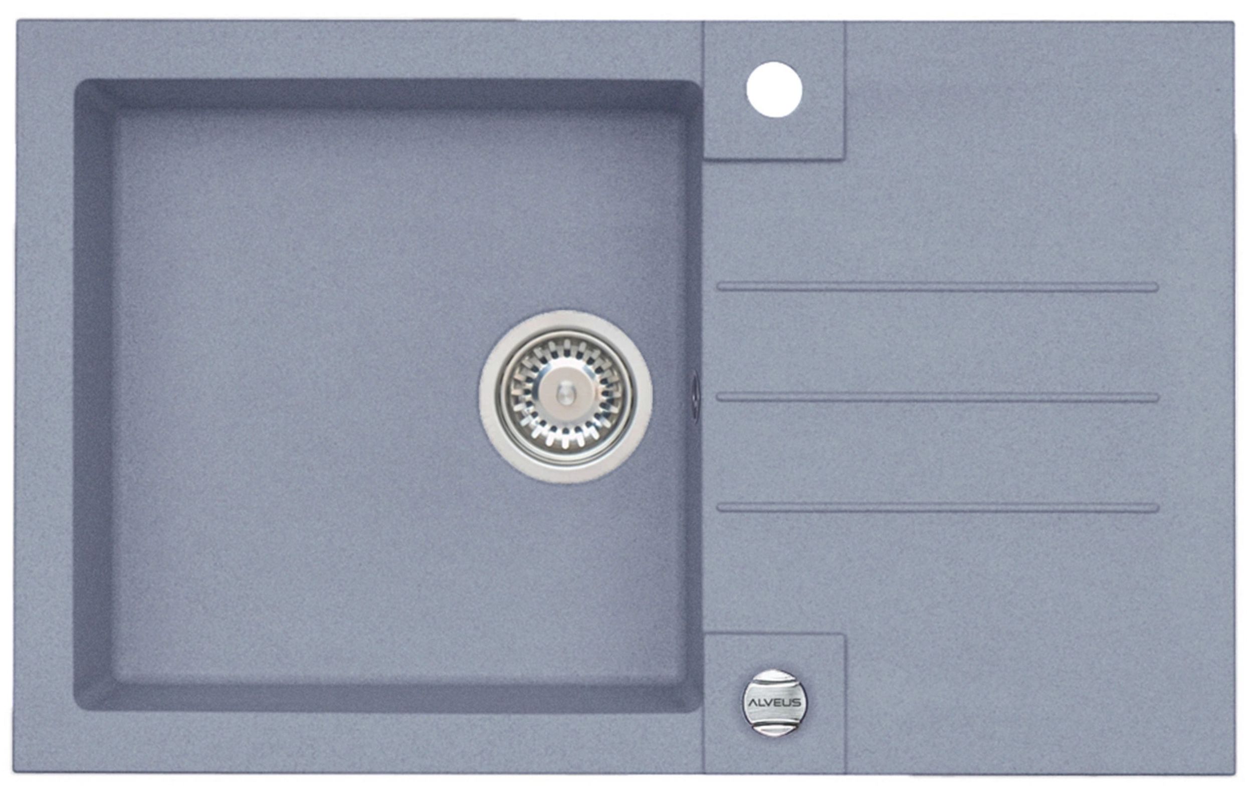 Alveus Rock gránit mosogató 78x48 cm szürke/grafit/onix 4203004