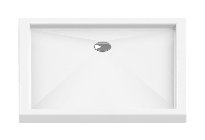 New Trendy Cantare téglalap alakú zuhanytálca 120x80 cm fehér B-0142