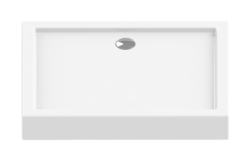 New Trendy Columbus téglalap alakú zuhanytálca 100x80 cm fehér B-0104