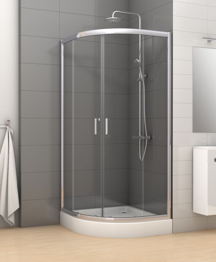 New Trendy Varia zuhanykabin 90x90 cm félkör alakú / K-0153