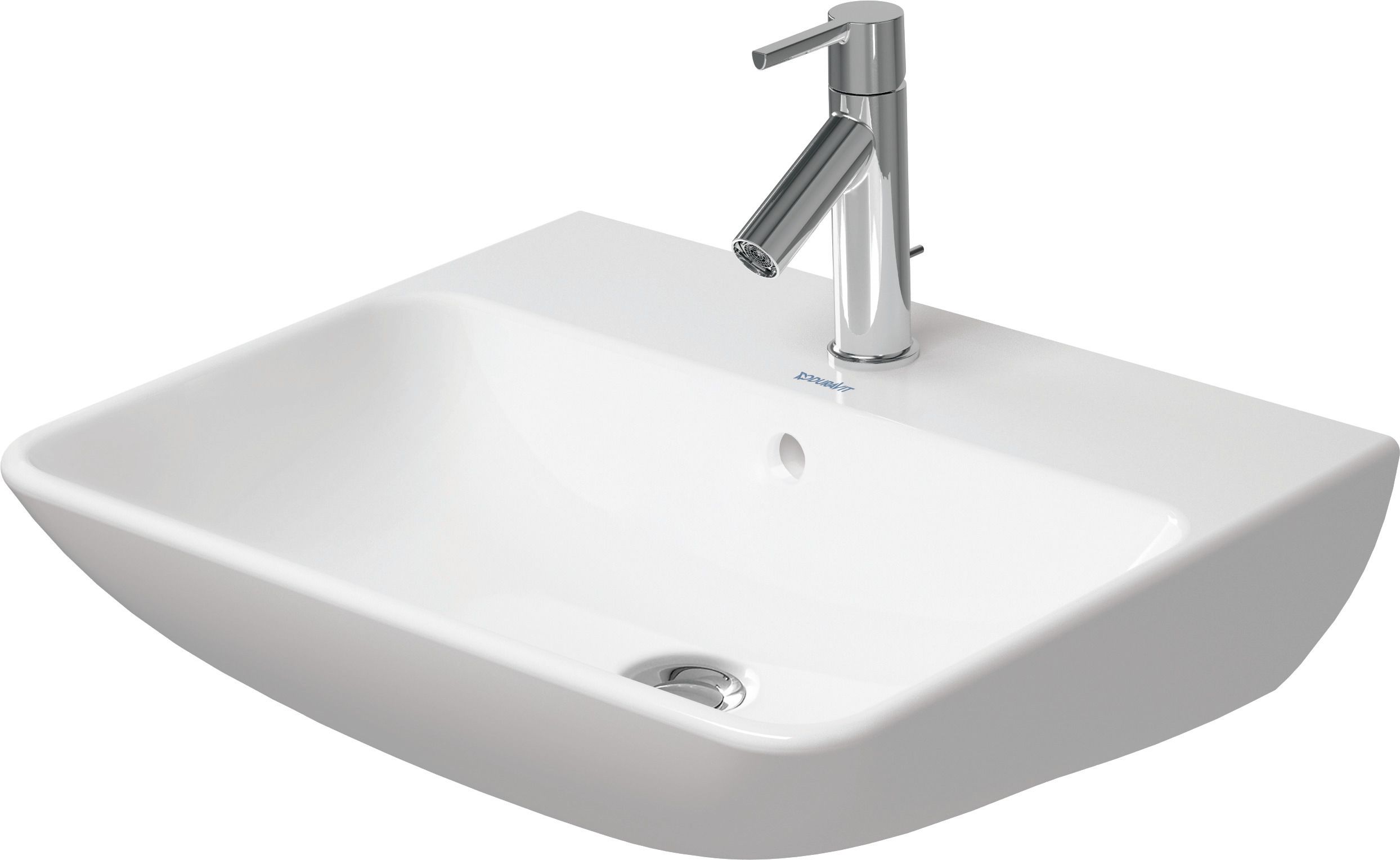 Duravit ME by Starck mosdótál 55x44 cm négyszögletes klasszikus fehér 2335550000