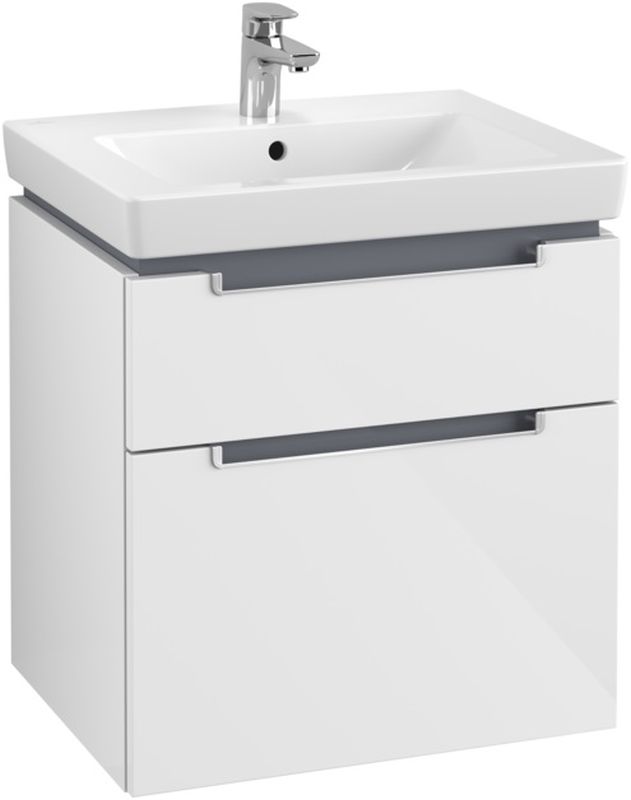 Villeroy & Boch Subway 2.0 szekrény 58.7x45.4x59 cm Függesztett, mosdó alatti fehér A90900DH