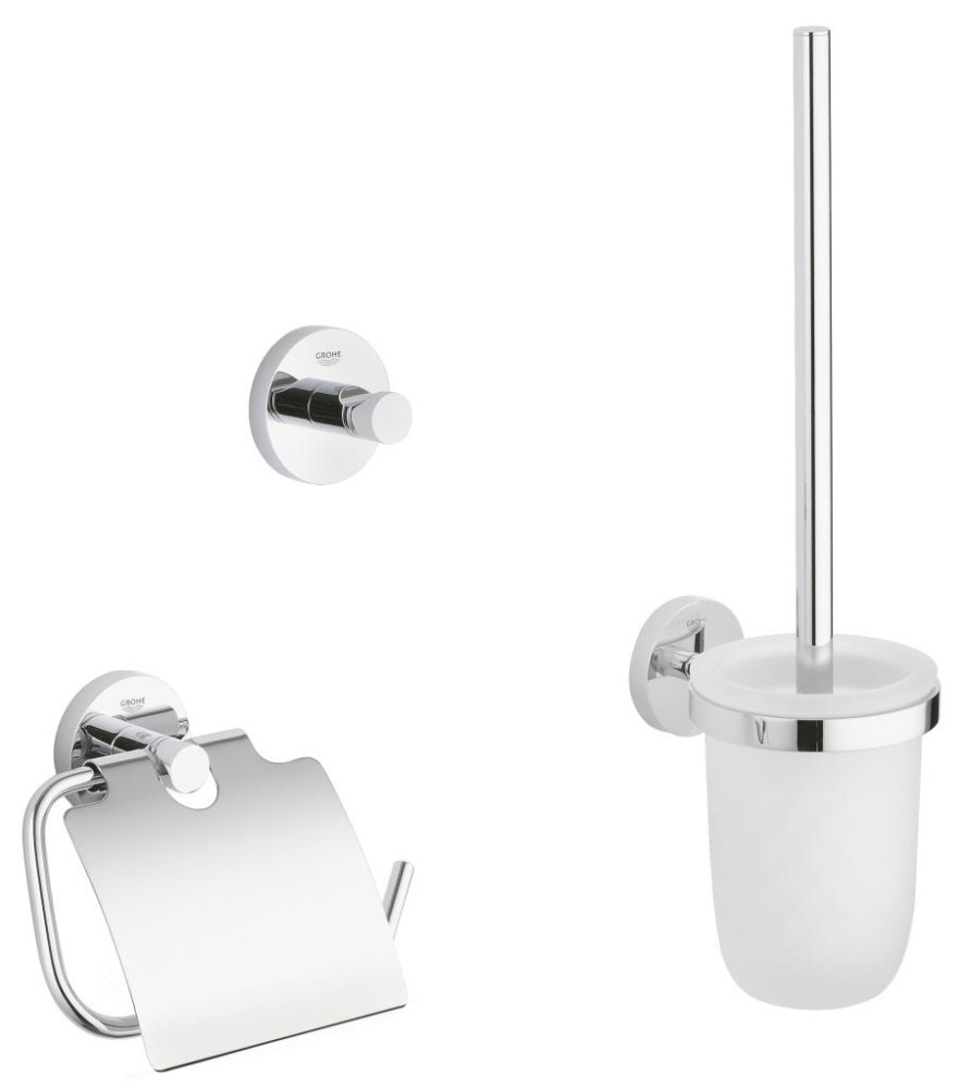 Grohe Essentials 3 az 1-ben tartozékkészlet StarLight Chrome 40407001