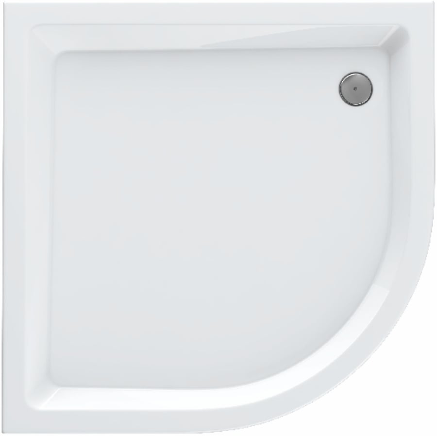 Schedpol Eko 2.0 félkör alakú zuhanytálca 80x80 cm fehér 3.322/O