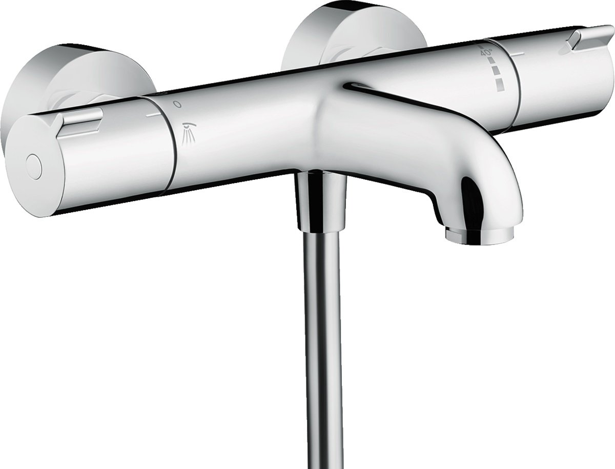 Hansgrohe Ecostat kád és zuhany csaptelep fali z termosztáttal króm 13201000