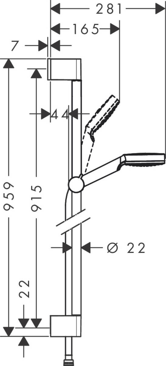 Hansgrohe Crometta zuhany készlet fal króm-fehér 26539400