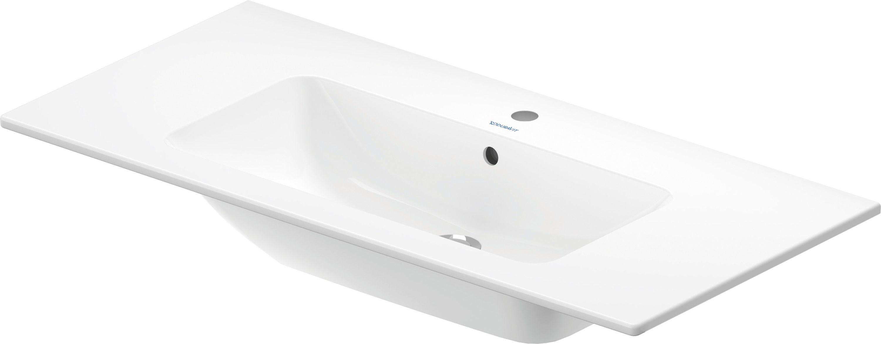 Duravit ME by Starck mosdótál 103x49 cm négyszögletes klasszikus-beépíthető-pulttal együtt fehér 2336100060