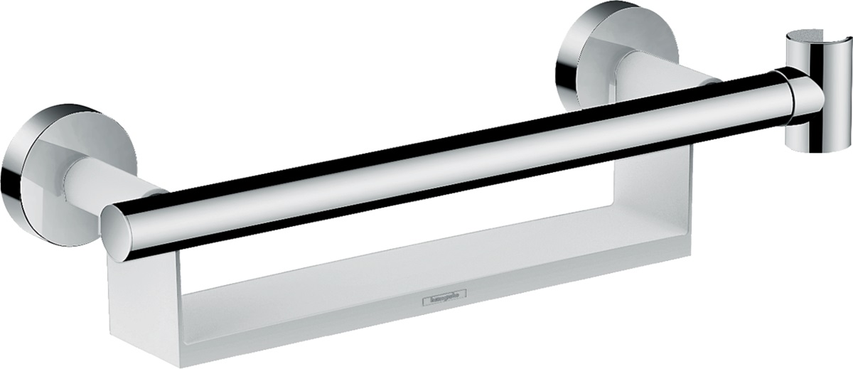 Hansgrohe Unica sín polccal és zuhanytartóval króm-fehér 26328400