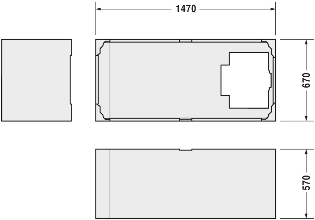 Duravit Starck kád burkolat 791439000000000