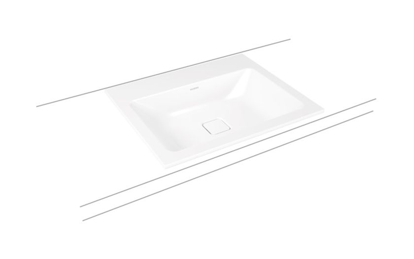 Kaldewei Cono mosdótál 60x50 cm négyszögletes süllyesztett fehér 901606013001