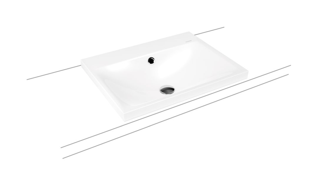 Kaldewei Silenio mosdótál 60x46 cm négyszögletes mosdótálak fehér 903906013001