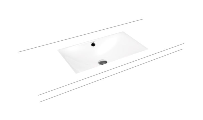 Kaldewei Silenio mosdótál 63.4x39.1 cm négyszögletes alulról beépíthető fehér 906006003001