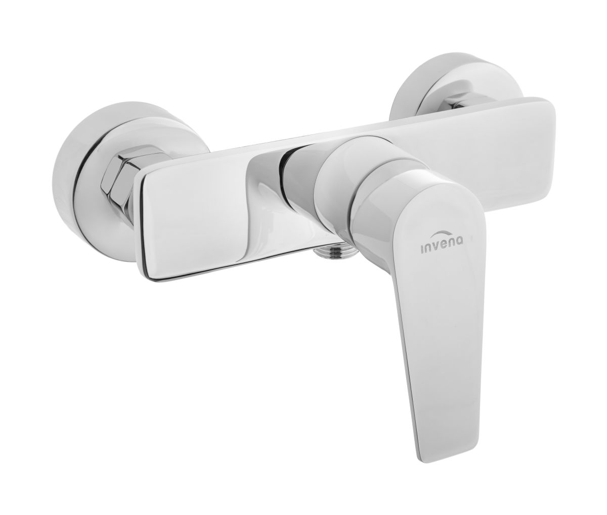 Invena Dokos zuhanycsaptelep fal króm-fehér BN-19-002