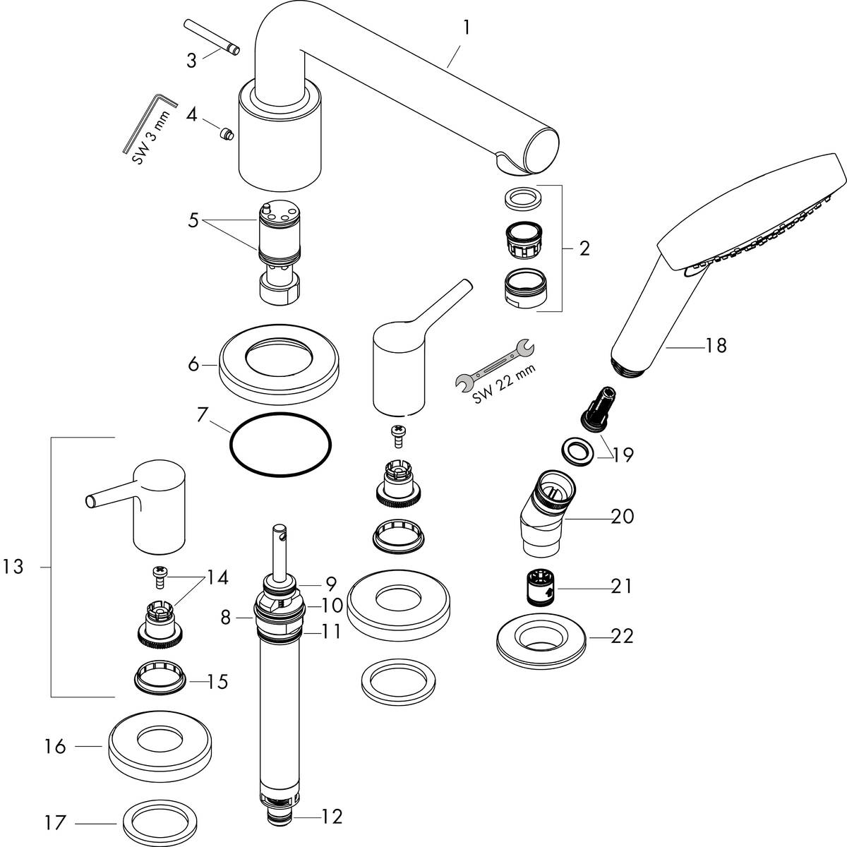 Hansgrohe Talis kifolyó 92782000