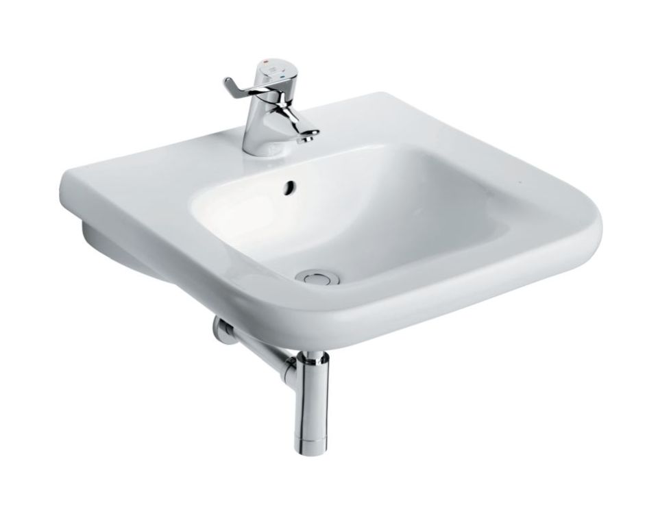 Ideal Standard Contour 21 mosdótál 60x54.5 cm négyszögletes klasszikus mozgássérülteknek fehér S216801