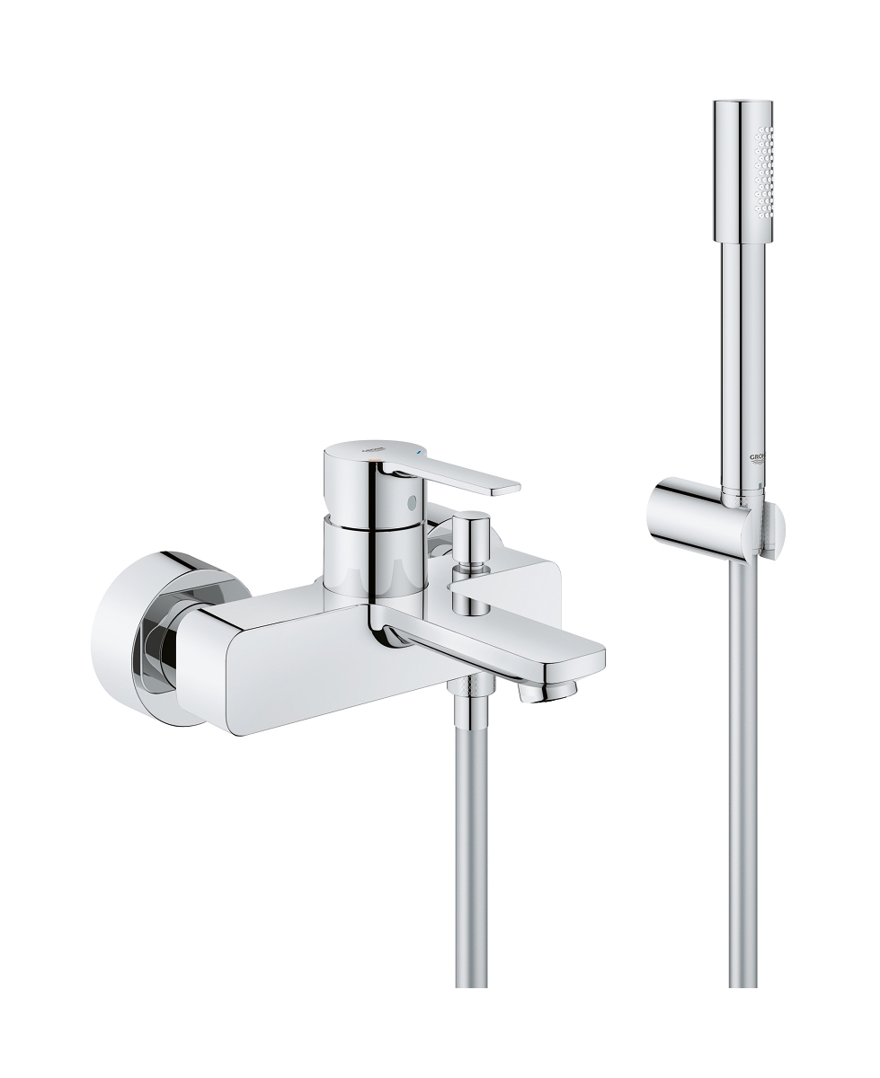 Grohe Lineare kád és zuhany csaptelep fali StarLight Chrome 33850001