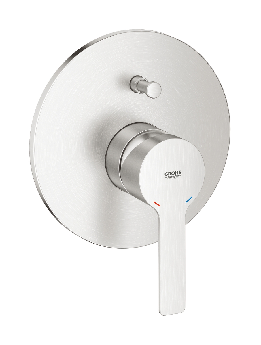 Grohe Lineare kád és zuhany csaptelep süllyesztett SuperSteel 19297DC1