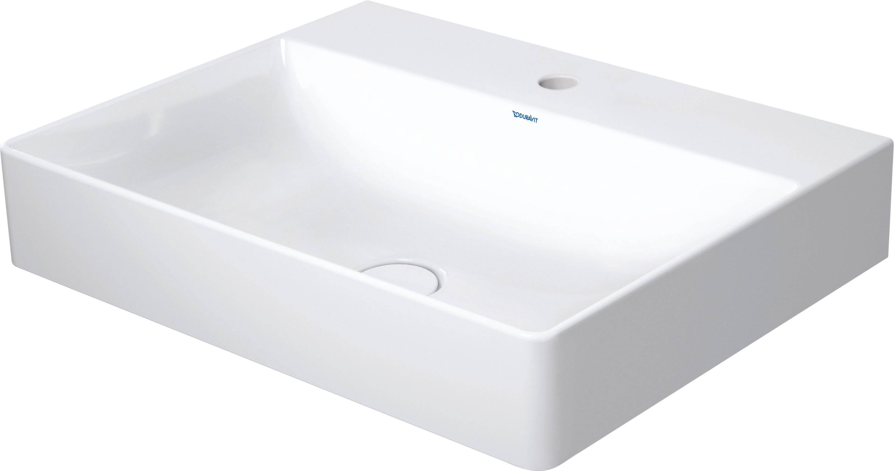 Duravit DuraSquare mosdótál 60x47 cm négyszögletes klasszikus-beépíthető fehér 2353600071