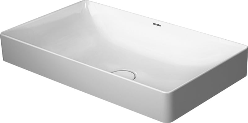 Duravit DuraSquare mosdótál 60x34.5 cm négyszögletes mosdótálak fehér 2355600000