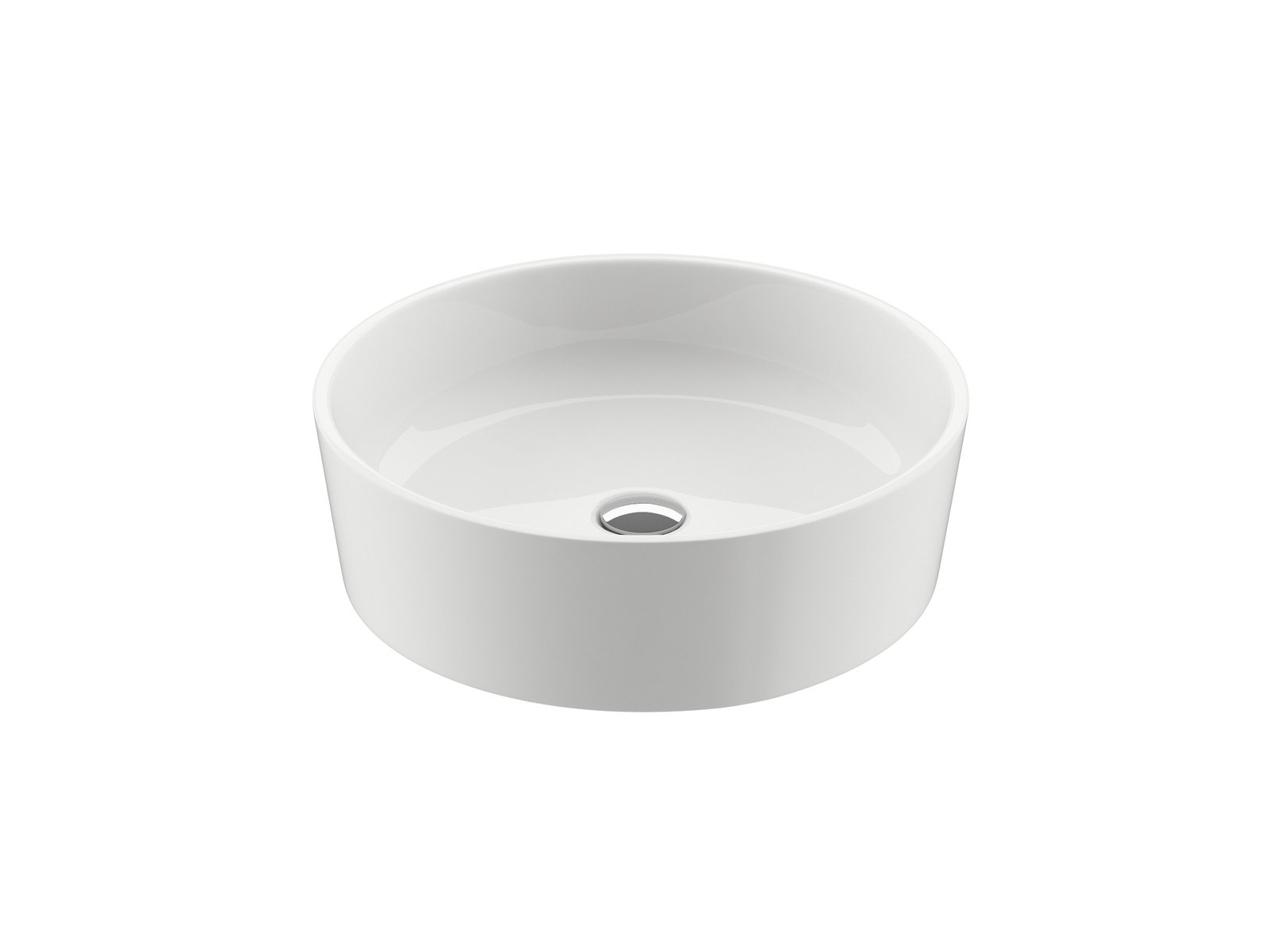 Ravak Moon mosdótál 40x40 cm kerek mosdótálak fehér XJN01300000