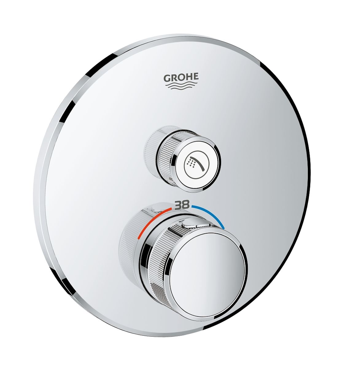 Grohe Grohtherm SmartControl zuhanycsaptelep süllyesztett z termosztáttal StarLight Chrome 29118000