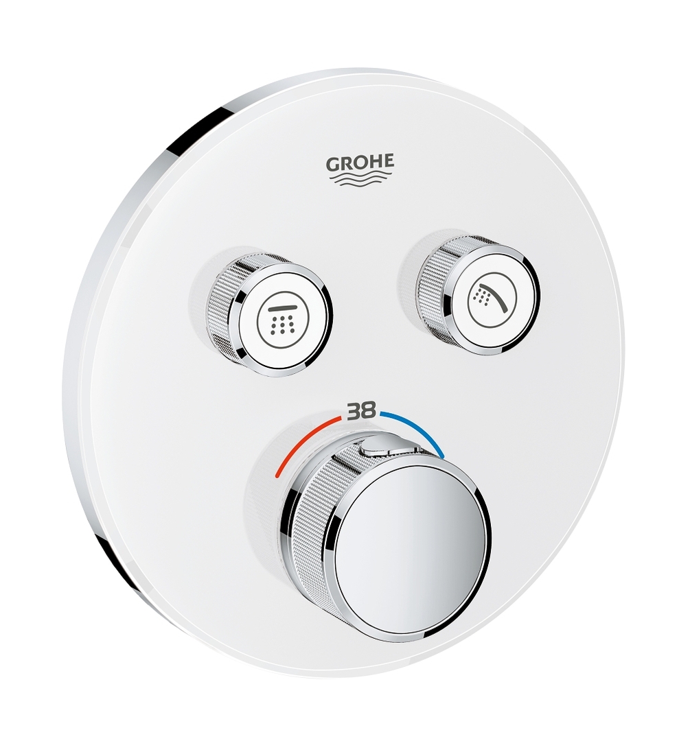 Grohe Grohtherm SmartControl kád és zuhany csaptelep süllyesztett z termosztáttal StarLight Chrome 29151LS0