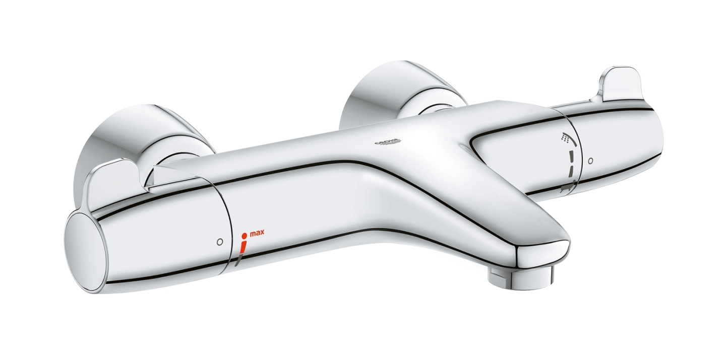 Grohe Grohtherm Special kád és zuhany csaptelep fali z termosztáttal StarLight Chrome 34665000