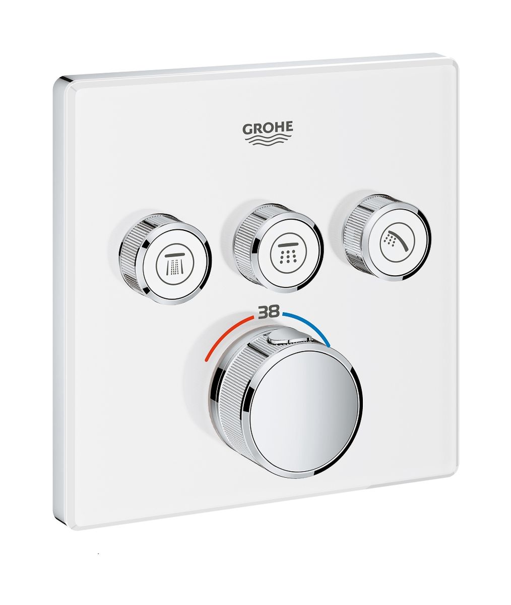 Grohe Grohtherm SmartControl kád és zuhany csaptelep süllyesztett z termosztáttal fehér 29157LS0