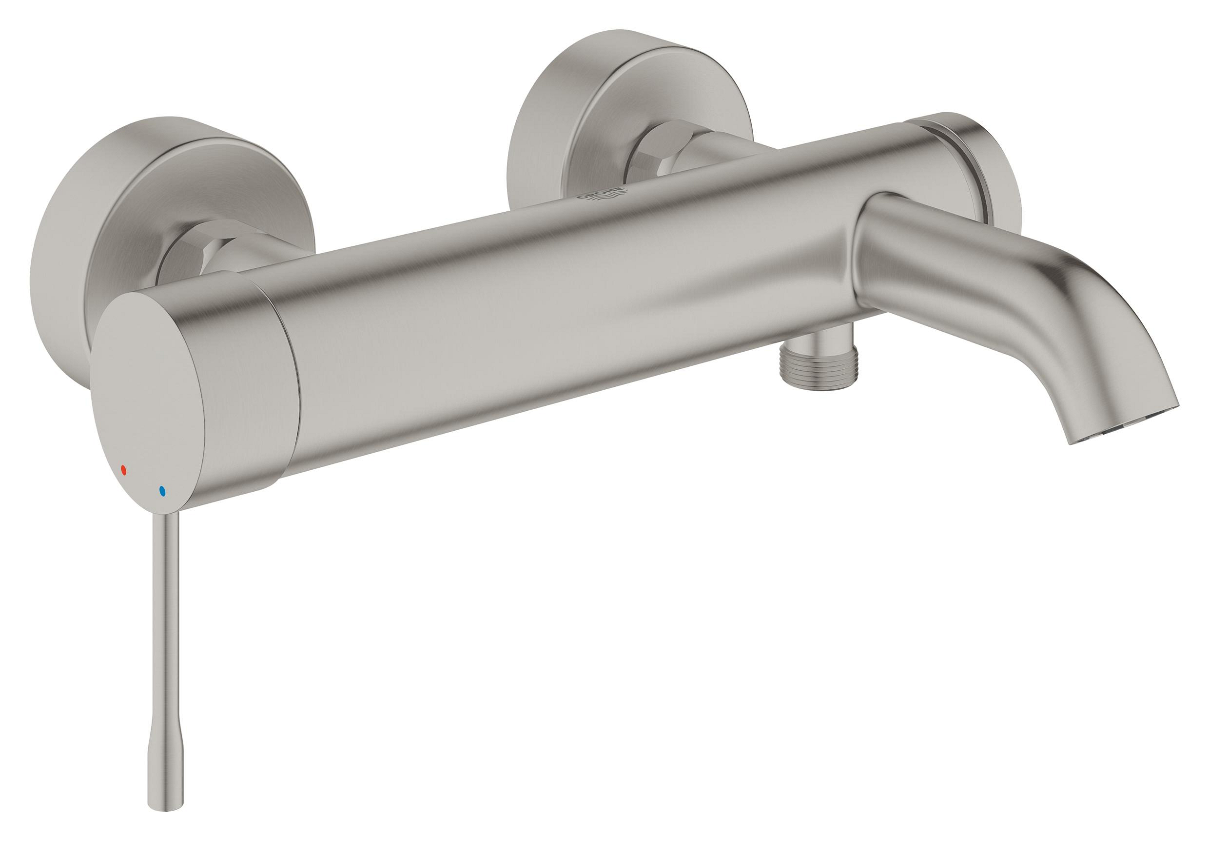 Grohe Essence kád és zuhany csaptelep fali SuperSteel 33624DC1