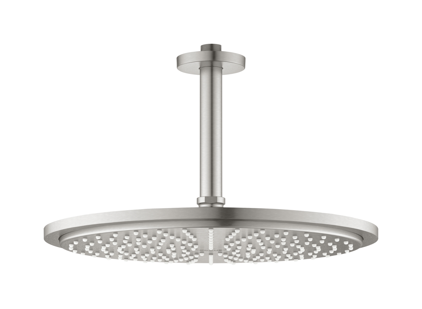 Grohe Rainshower fejzuhany karral 31x31 cm kerek SuperSteel 26067DC0