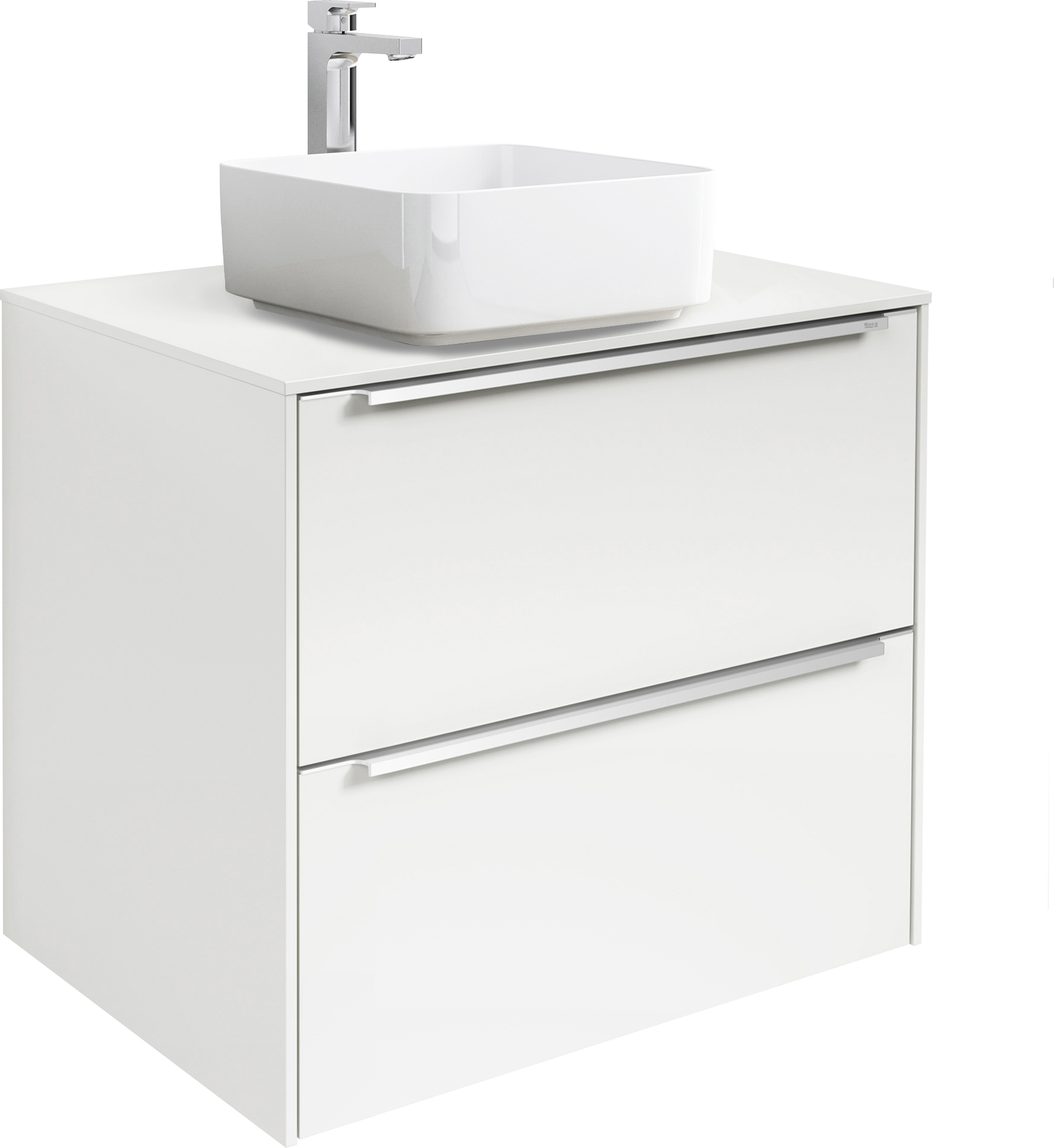 Roca Inspira szekrény 60x49.8x55.4 cm Függesztett, mosdó alatti fehér A851079806