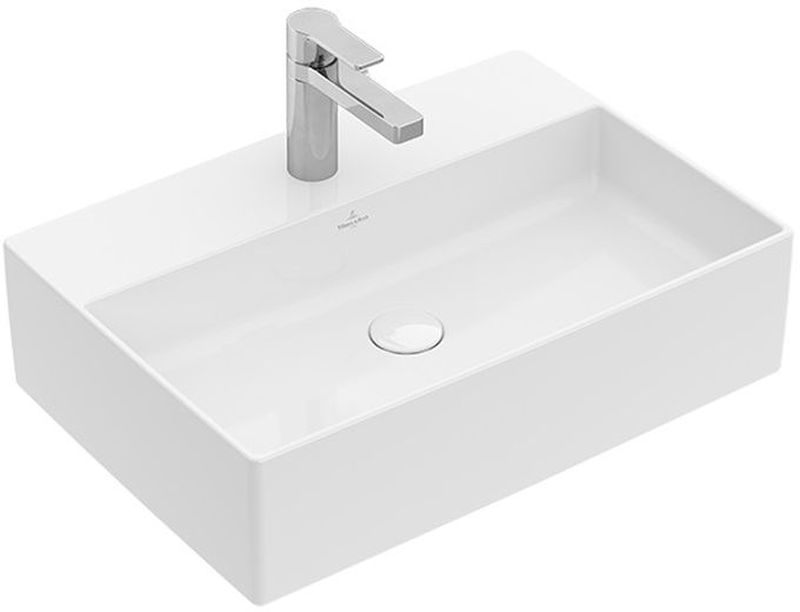 Villeroy & Boch Memento 2.0 mosdótál 60x42 cm négyszögletes mosdótálak fehér 4A0760R1