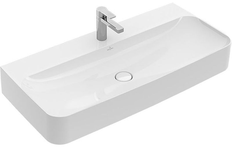 Villeroy & Boch Finion mosdótál 100x47 cm négyszögletes klasszikus-beépíthető fehér 41681HR1