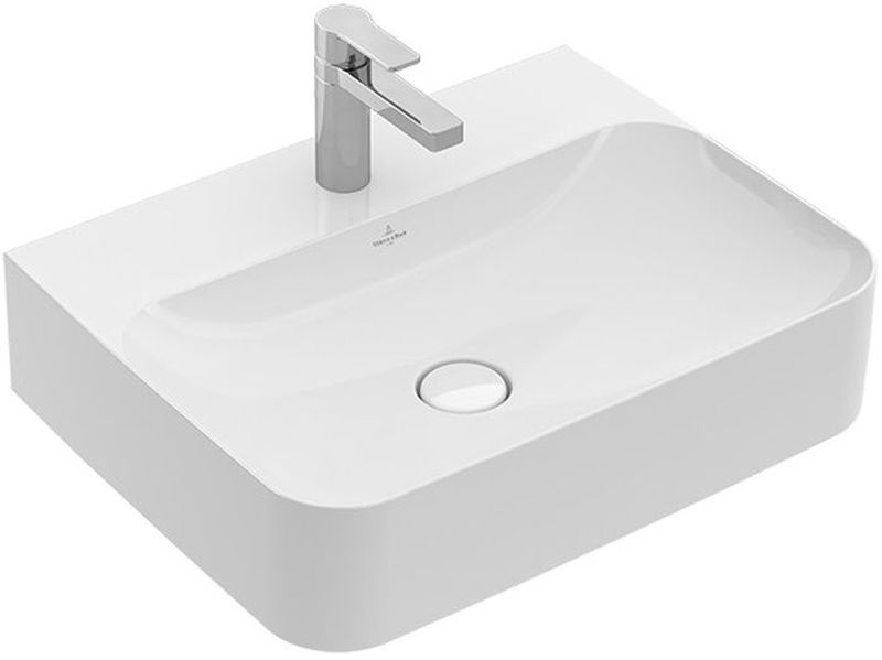 Villeroy & Boch Finion mosdótál 60x47 cm négyszögletes klasszikus fehér 416861R1