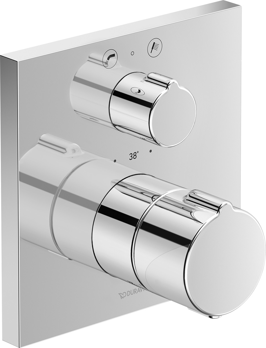 Duravit C.1 kád és zuhany csaptelep süllyesztett z termosztáttal króm C15200017010