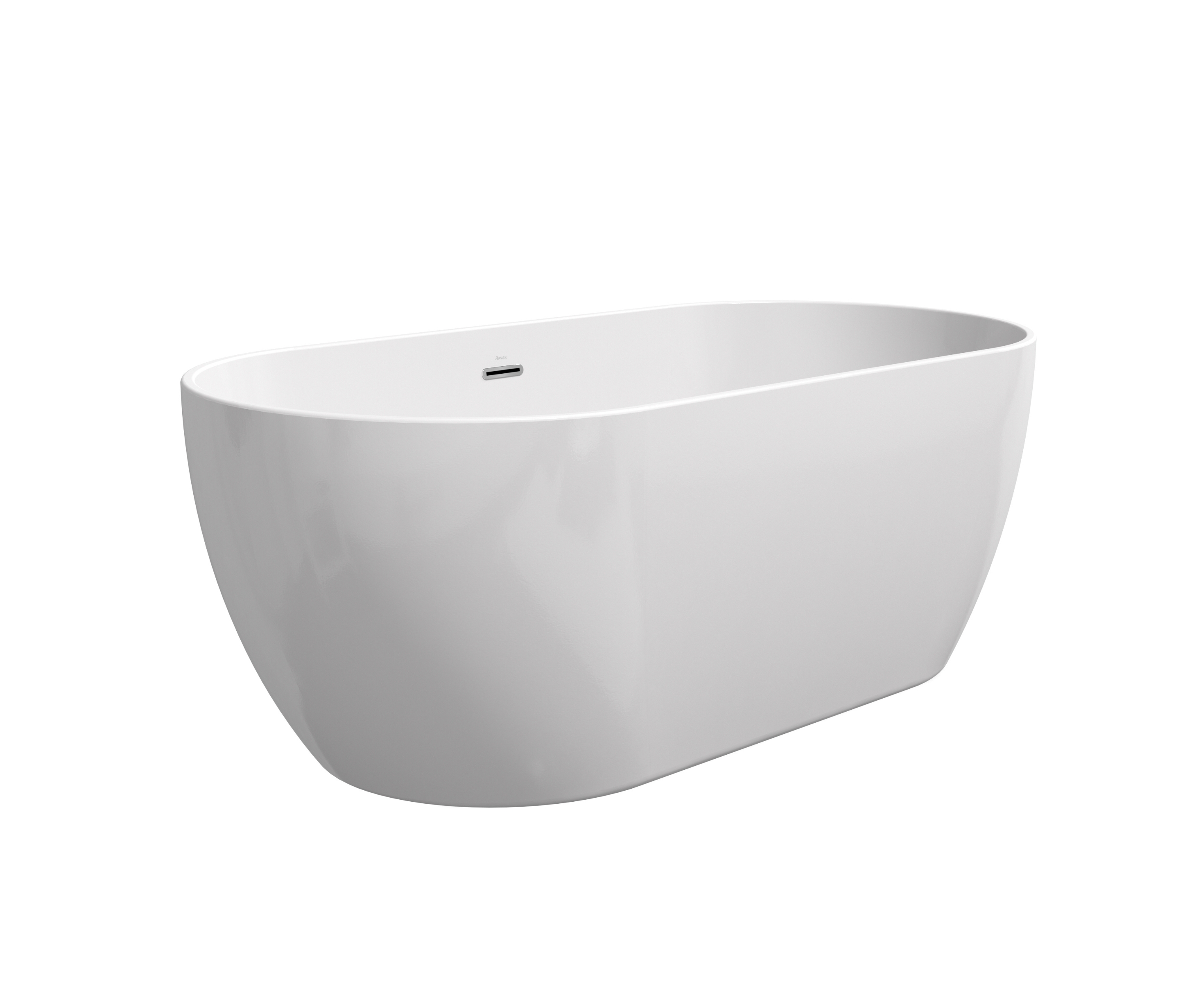 Ravak Freedom Q térben álló kád 169x80 cm ovális fehér XC00100022