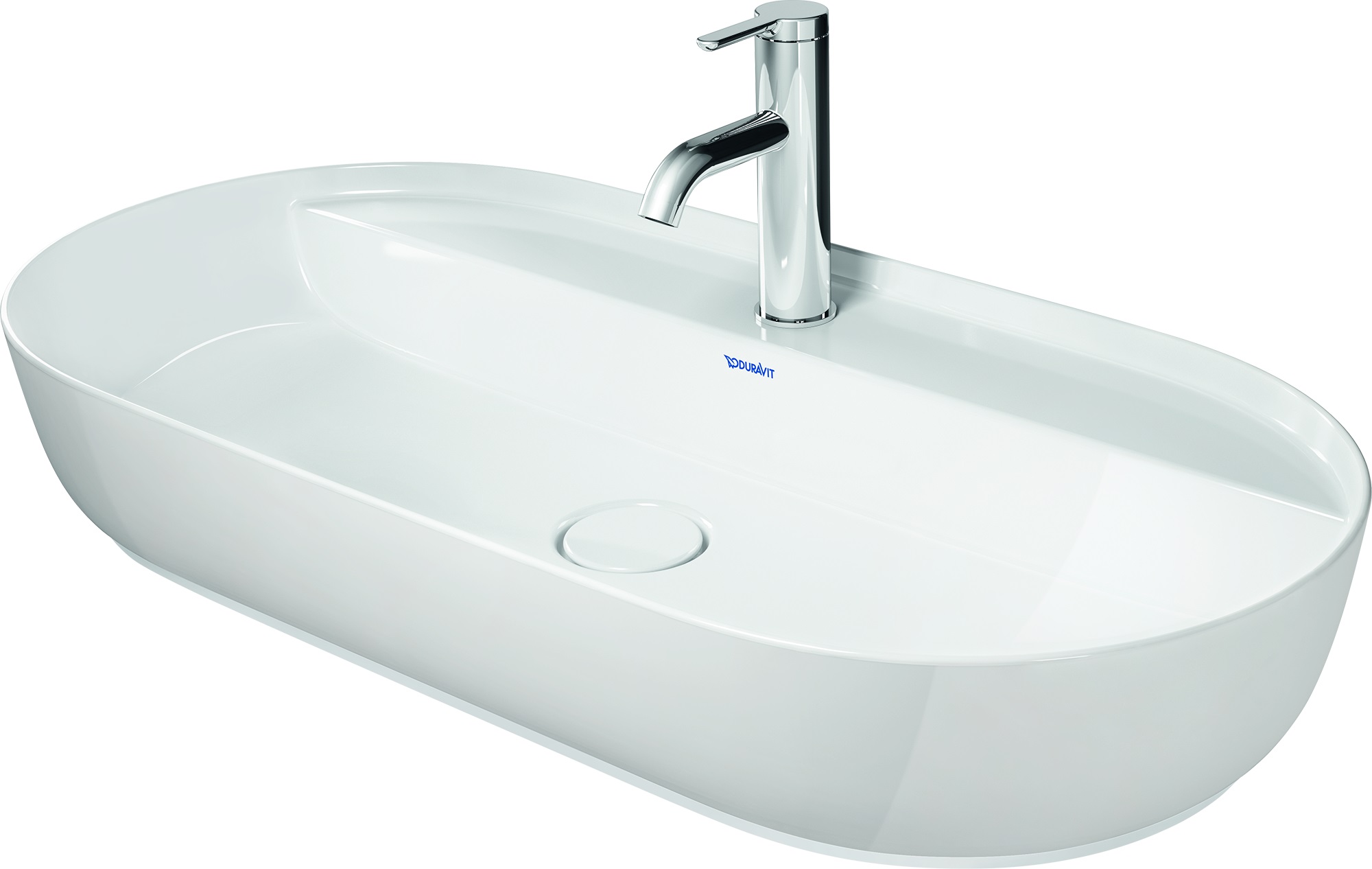 Duravit Luv mosdótál 80x40 cm ovális mosdótálak fehér 0380800000