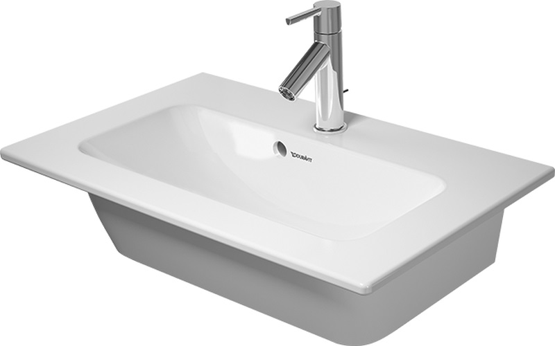 Duravit ME by Starck mosdótál 63x40 cm négyszögletes beépíthető fehér 2342630000