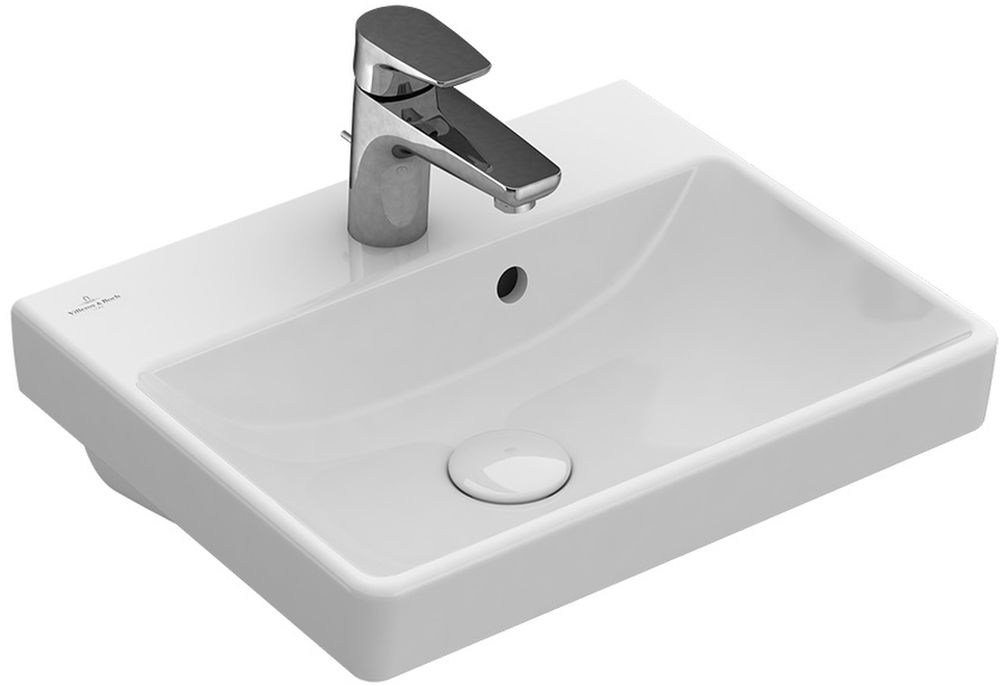 Villeroy & Boch Avento mosdótál 45x37 cm négyszögletes klasszikus-beépíthető fehér 73584501