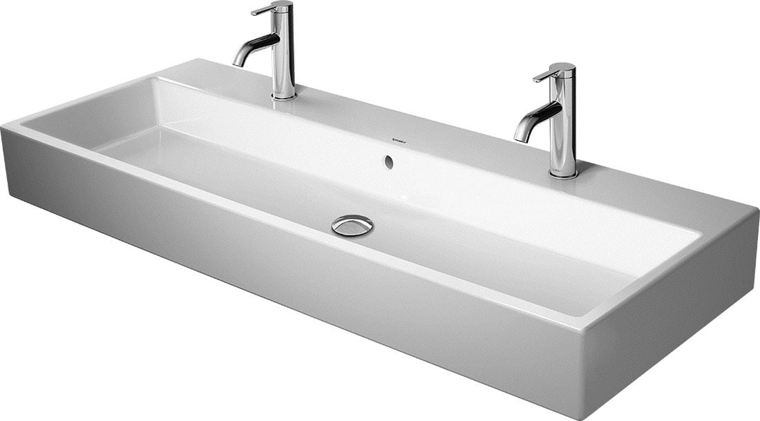 Duravit Vero Air mosdótál 120x47 cm négyszögletes beépíthető fehér 2350120024