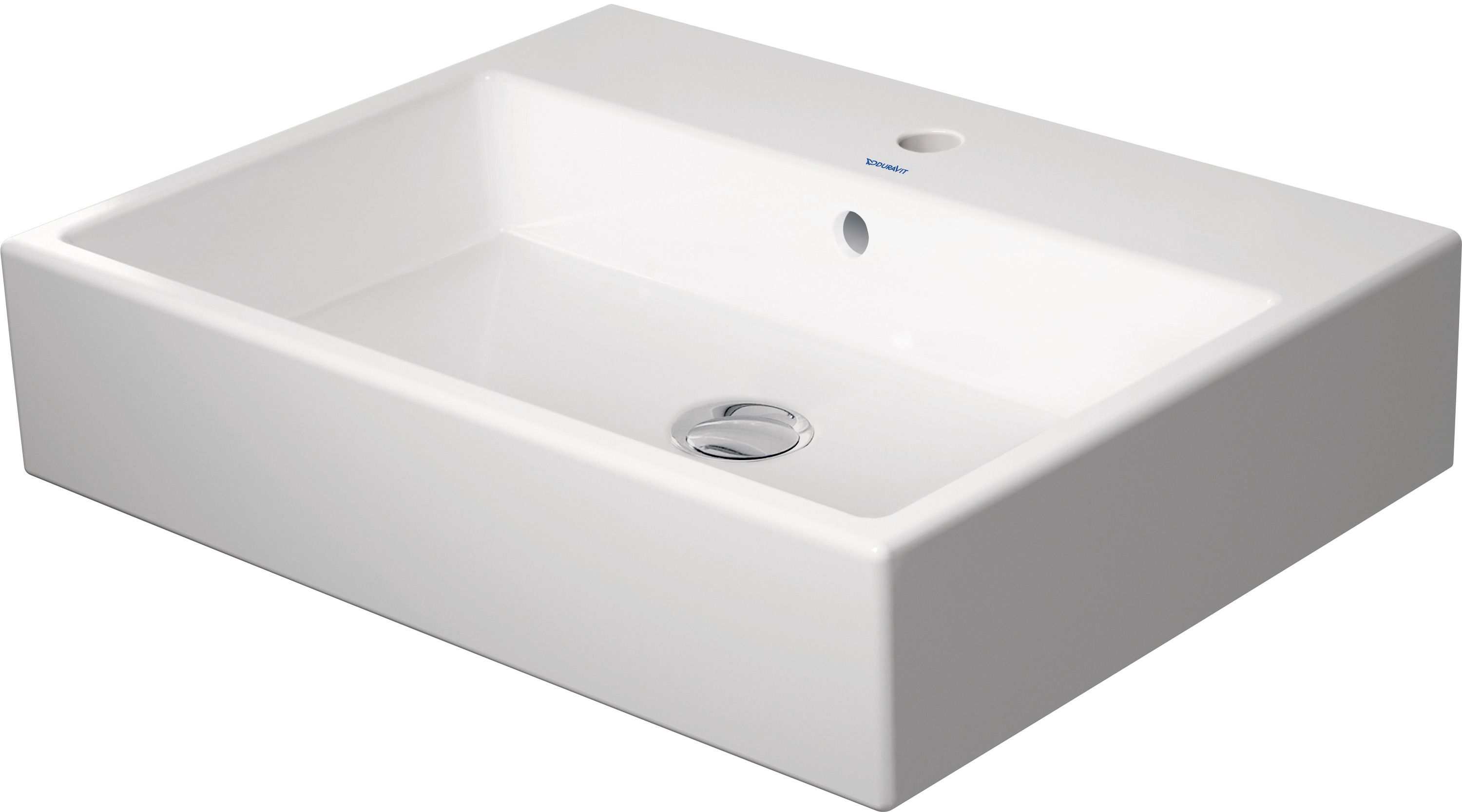 Duravit Vero Air mosdótál 50x47 cm négyszögletes klasszikus-beépíthető fehér 2350500027