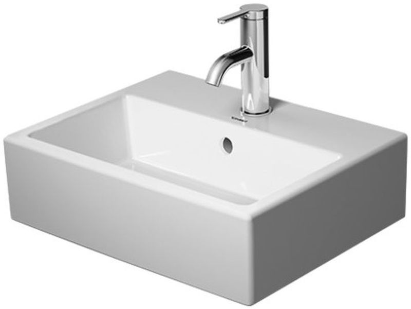 Duravit Vero Air mosdótál 45x35 cm négyszögletes klasszikus-beépíthető fehér 0724450027