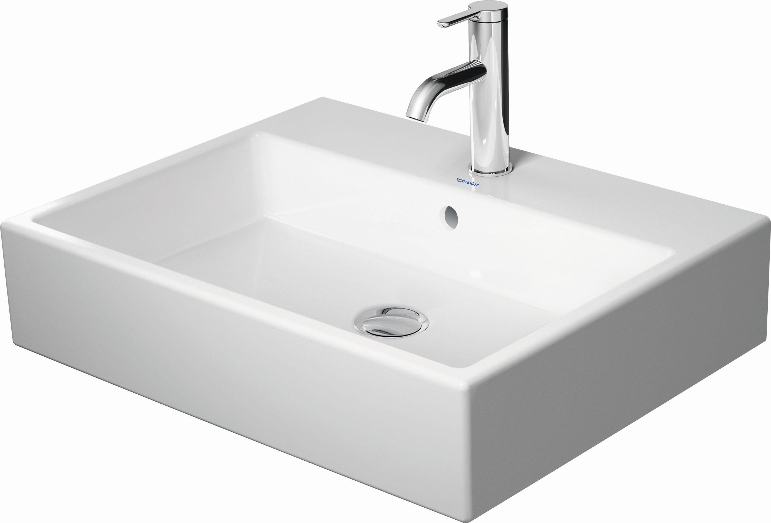 Duravit Vero Air mosdótál 60x47 cm négyszögletes mosdótálak fehér 2352600041